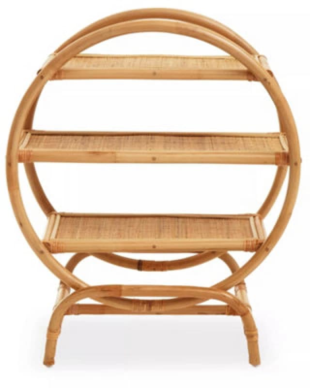 Premier Housewares Sustainable Three Tier Shelf Unit, Ample Storage Shelving Unit, Light Weight Kitchen Storage Shelving Unit Natural