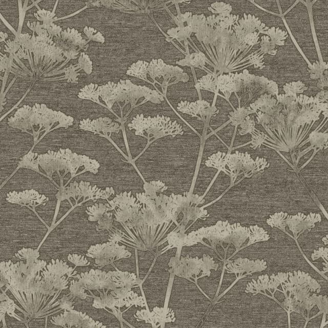 Graham & Brown Serene Seed Head Wallpaper, Taupe