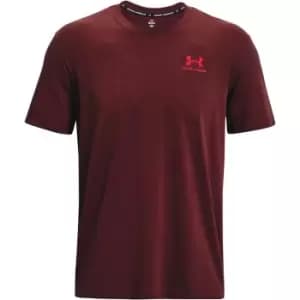 Under Armour M Logo Emb Heavyweight Ss - Red
