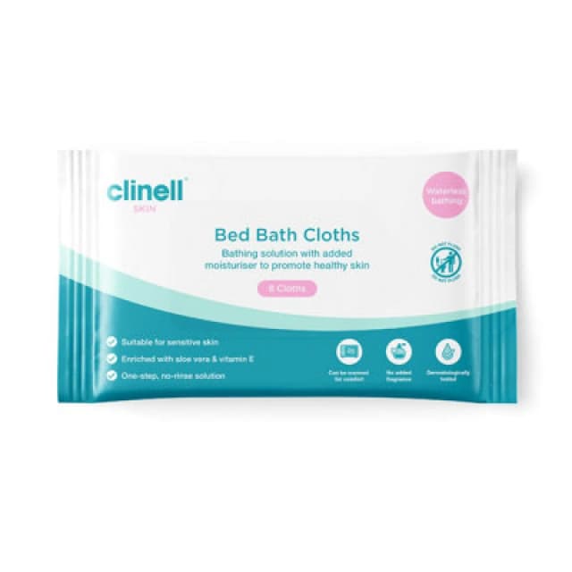 Carell Clinell Carell Bed Bath Wipes x8 Wipes (Pack of 24) CBB8 CBB8