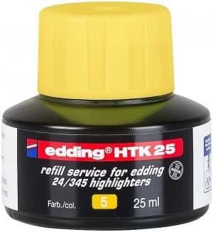 edding HTK 25 Refill for Highlighter Yellow 25ml