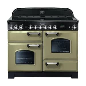 Rangemaster 100940 CDL110ECOG-C Classic Deluxe 110cm Ceramic Range Cooker Olive Green