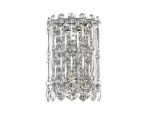 Alita 2 Light Wall Lamp Chrome Crystal