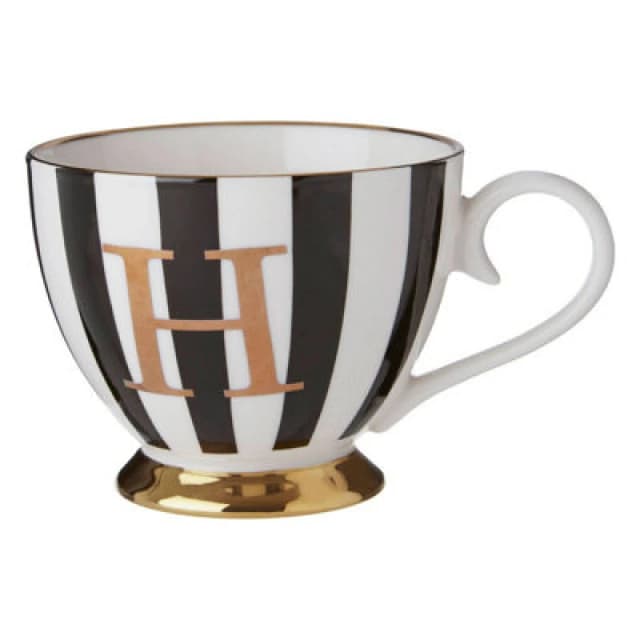 Premier Housewares Mimo Duchess H Monogram Mug Black unisex