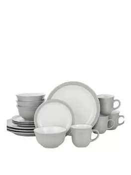 Waterside 16 Piece Grey Camden Dinner Set