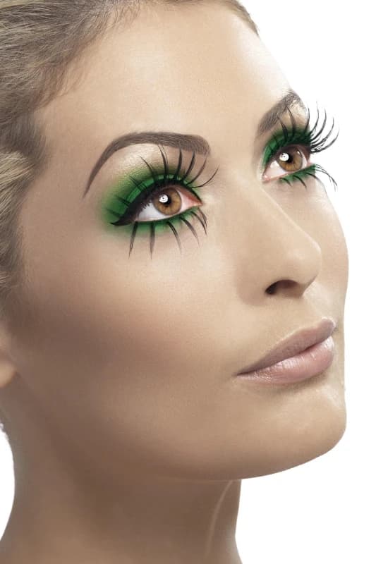 Smiffys Dolly Eyelashes Top And Bottom Set - Black unisex