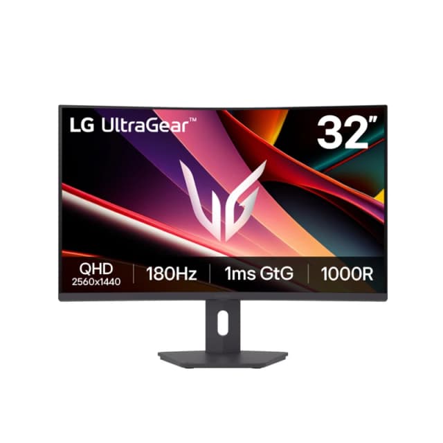 Refurbished - LG UltraGear 32G600A-B 31.5" Quad HD 180Hz 1ms AMD FreeSync HDR10 Curved Gaming Monitor 32G600A-B.AEKQ-AG