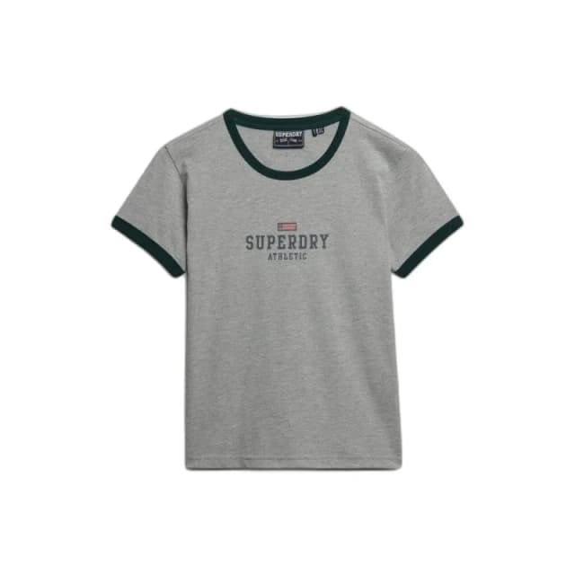 Superdry Womens T-Shirt Superdry Athletic Essentials Gris Female M