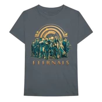 Marvel Comics - Eternals Heroes Unisex Large T-Shirt - Grey