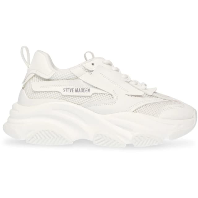 Steve Madden Girls Possession Chunky Trainers White female C12 (31)
