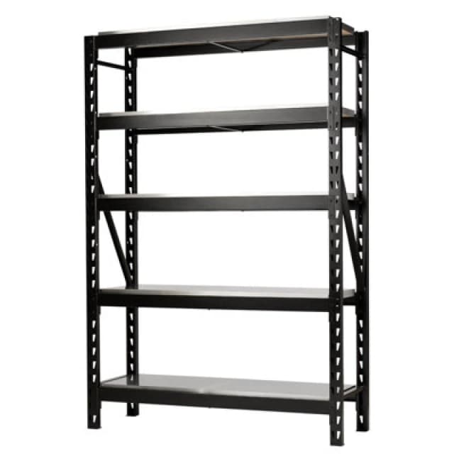 Bunker 22 Piece Modular 5 Tier Stainless Steel Shelf Racking Unit 27999 Colour: Black
