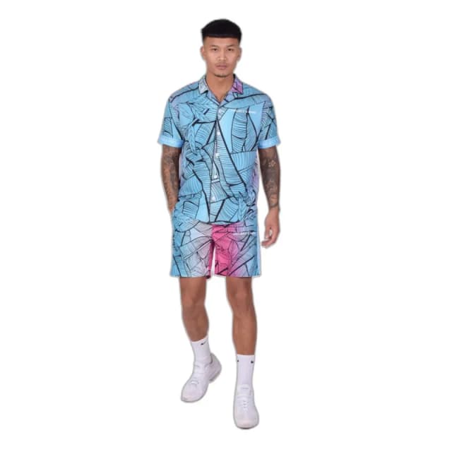 Project X Paris Tropical printed shorts Project X Paris Bleu Male S