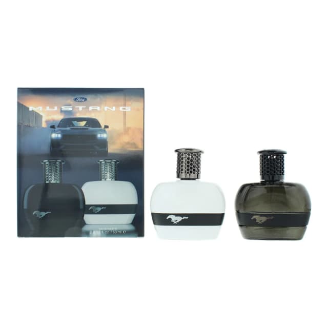 Mustang Black White 2 Piece Gift Set: Eau de Toilette 2 X 50ml