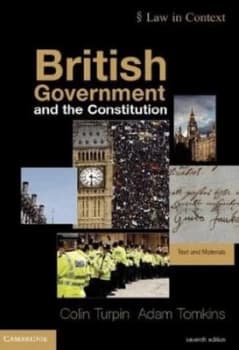 British Government and the Constitution by Colin Turpin Paperback