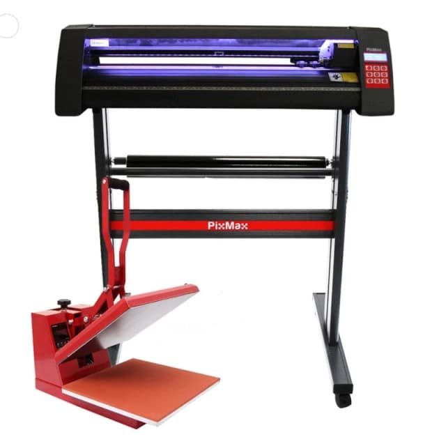 Monstershop Vinyl Cutter LED, 38cm Clam Press & SignCut Software Black unisex