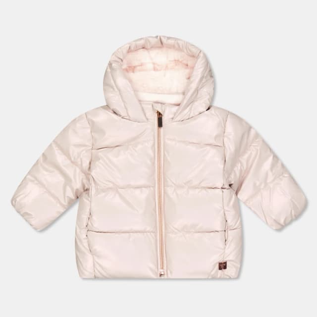 Carrement Beau Unisex Kids Insulated Medium Puffer Jacket Grey Pink unisex 6M
