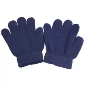 Childrens/Kids Winter Magic Gloves (One Size) (Navy)