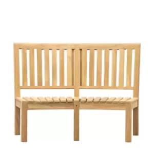 Gallery Interiors Champy Outdoor Tall Back Bench in Natural