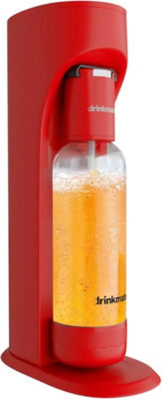 Drinkmate Omnifizz Sparkling Water Soda Maker, Royal Red