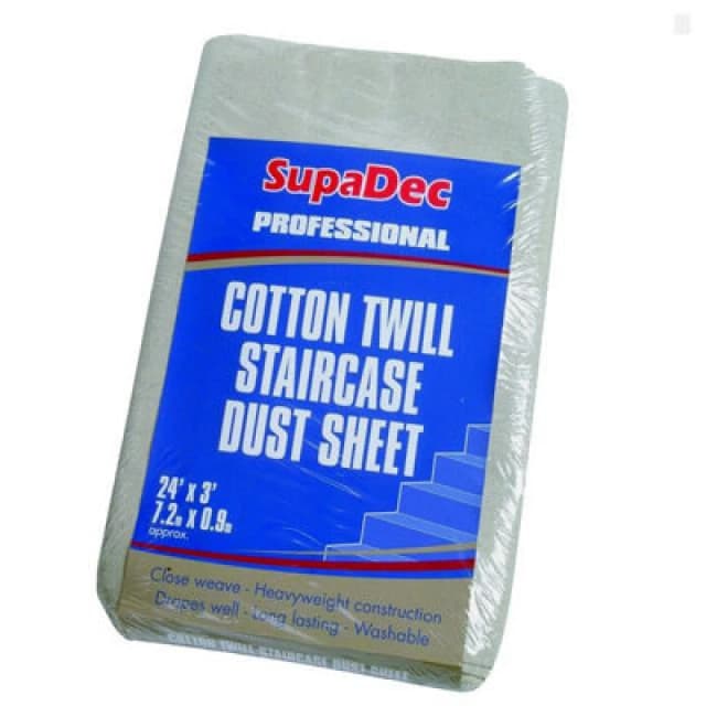 Cotton Twill Dust Sheet, 7.4 x 0.93 Metre (24' x 3')