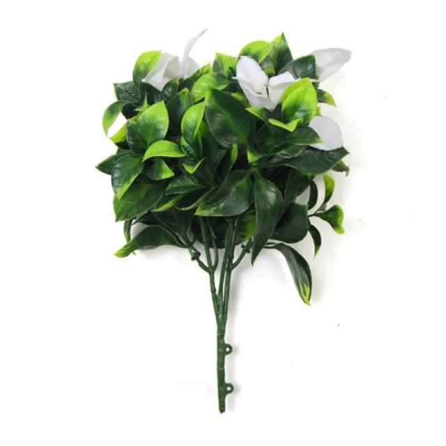 N/A 30cm UV Resistant White Flower Bush Artificial