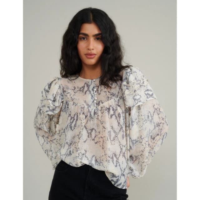 Nobodys Child Tilda Snake Top White female 4 (3XS)