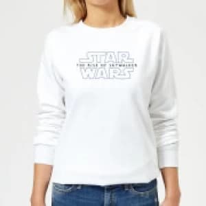 Star Wars The Rise Of Skywalker Logo Womens Sweatshirt - White - L