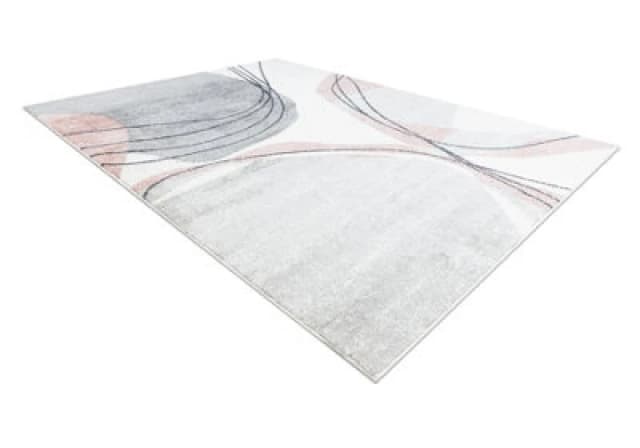 RugsX Carpet Fusion 5868 White / Dark Pink - Lines, Modern, Abstract 80X150 Cm