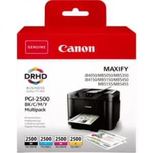 Canon PGI2500 Black and Tri Colour Ink Cartridge