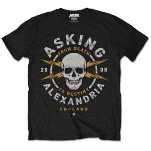 Asking Alexandria - Danger Unisex Large T-Shirt - Black