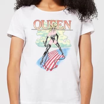 Queen Vintage Tour Womens T-Shirt - White - S