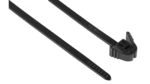 Cable tie 200 mm Black Wing lock Releasable HellermannTyton