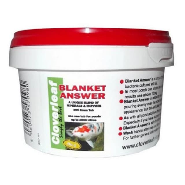 Cloverleaf Blanket Answer Pond Treatment 200g White unisex