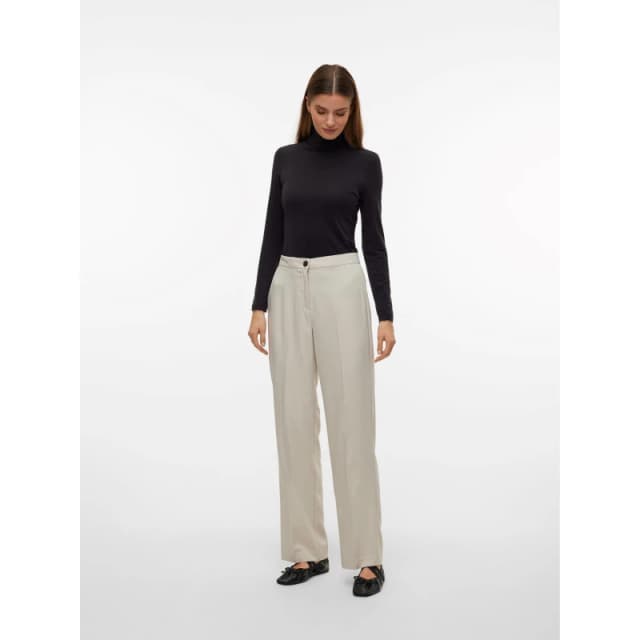 Vero Moda Vmrita Mid Waist Trousers - Cream Cream 26 S