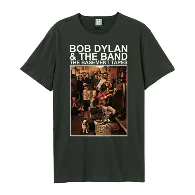 Amplified Amplified Men The Basement Tapes Bob Dylan & The Band T-Shirt in Charcoal Size: Small Charcoal S Male 5063470813674