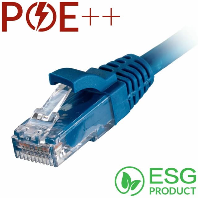 Cablenet Cablenet 0.5m Cat6 RJ45 Blue U/UTP LSOH 24AWG Snagless Booted Patch Lead (PK 100) L60-4005B