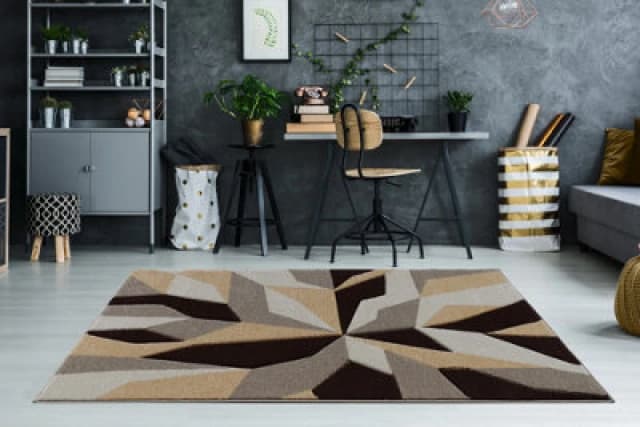 Smart Living Smart Living Modern Hand Carved Soft Thick Area Rug - Contemporary in Brown Size: 60cm x 110cm Brown 60cm x 110cm Unisex 1000000286458
