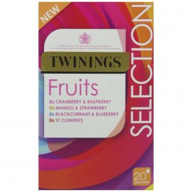 TWININGS Fruit Selection Tea Bags Individually Wrapped (Pack 20)...