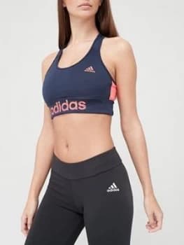 Adidas Designed 2 Move Logo Sports Bra - Navy