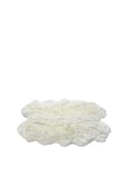 Luxe Collection Genuine Sheepskin Wool Rug - Quad