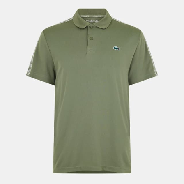 Lacoste Mens Logo Short Sleeve Polo Shirt Khaki male XS