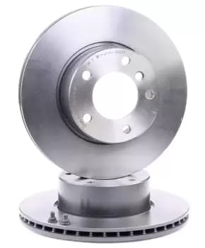 PAIR PAINTED BREMBO BRAKE DISCS 09.6924.11