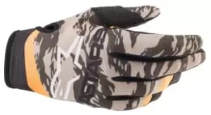 Alpinestars Radar Gloves Military Sand Camo Tangerine M