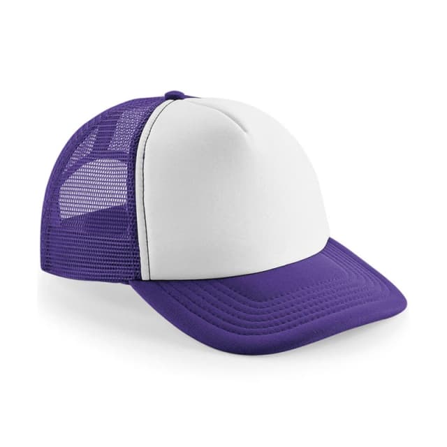Beechfield Womens Vintage Snapback Trucker Cap in Purple Purple Female One Size