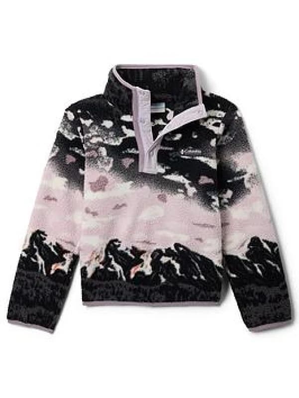 Columbia HELVETIA II PRINTED HALF SNAP FLEECE boys's Children's fleece jacket in Purple