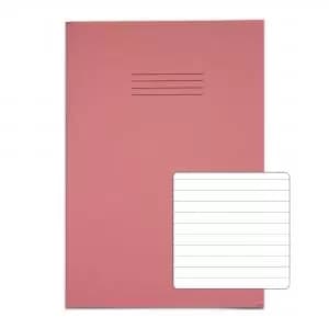 RHINO 13 x 9 A4 Oversized Exercise Book 40 Pages 20 Leaf Pink 8mm
