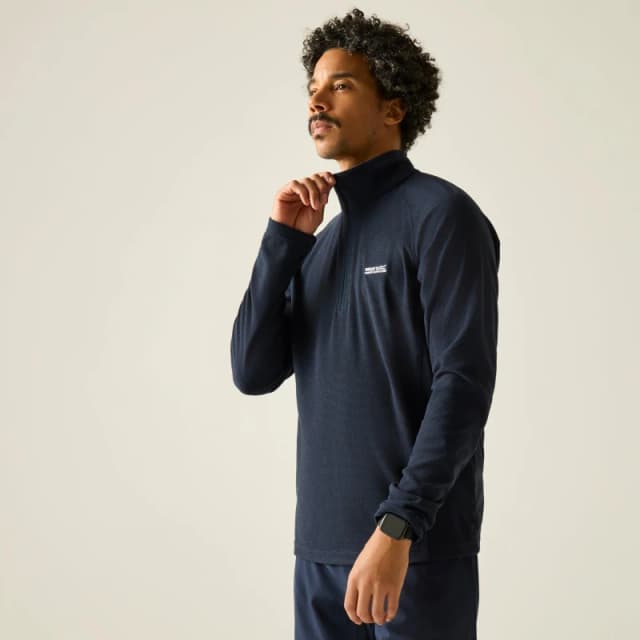 Regatta Regatta Men 'Montes' Lightweight Half Zip Fleece in Navy Size: Medium Navy M Male 5020436688233