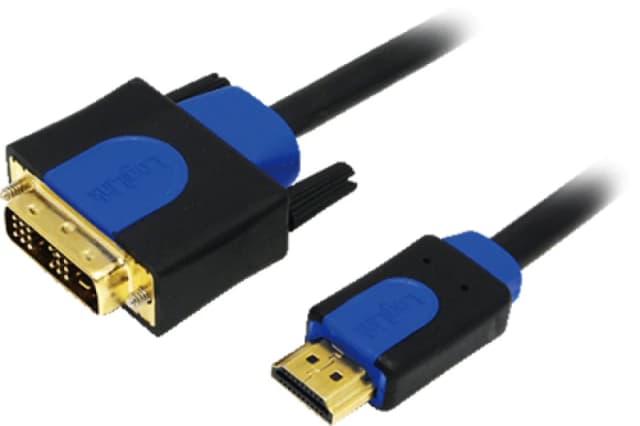 LogiLink CHB3110 video cable adapter 10 m HDMI DVI-D Black. Blue