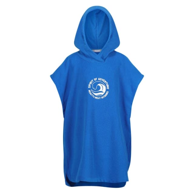 Regatta Boys Hooded Towel Robe 3-5 Years Oxford Blue RKM035B-15-3