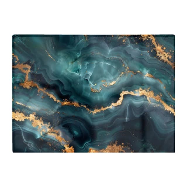 Warren Reed Designer Blue, Gold Marble Effect Chopping Board